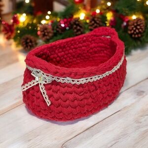 Handmade Decorative Oblong Basket